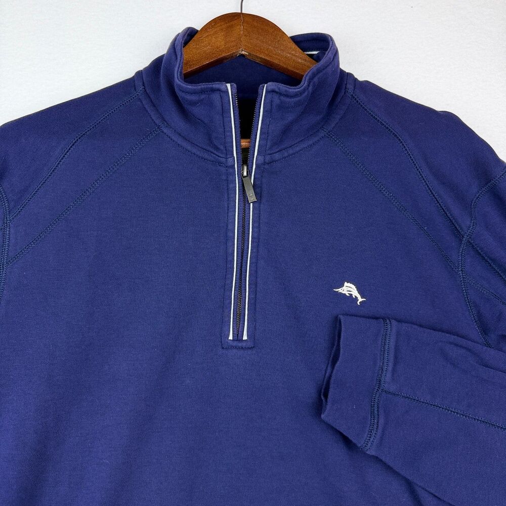 Tommy Bahama Dallas Cowboys NFL Men’s Large Pima Cotton Quarter Zip Pullover